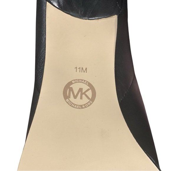 NEW Michael Kors Kelsea Black Slouchy Leather Boots - Picture 5 of 5